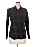 Eddie Bauer 100% Cotton Plaid Black Long Sleeve Button-Down Shirt Size M - photo 1