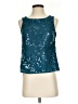 JJ's House 100% Polyester Teal Sleeveless Blouse Size 2 - photo 1