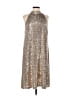 Ann Taylor Metallic Silver Cocktail Dress Size 6 (petite) - photo 1