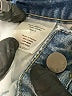 Elan 100% Cotton Hearts Blue Jeans Size S - photo 4