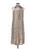 Ann Taylor Metallic Silver Cocktail Dress Size 6 (petite) - photo 2
