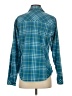 Cabela's Plaid Teal Long Sleeve Blouse Size S - photo 2