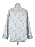 Inner Most 100% Polyester Print Silver Long Sleeve Blouse Size S - photo 2