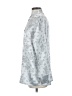 Inner Most 100% Polyester Print Silver Long Sleeve Blouse Size S - photo 5
