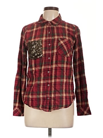Miss Me Long Sleeve Button-Down Shirt (view 1)