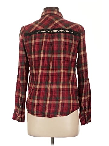 Miss Me Long Sleeve Button-Down Shirt (view 2)