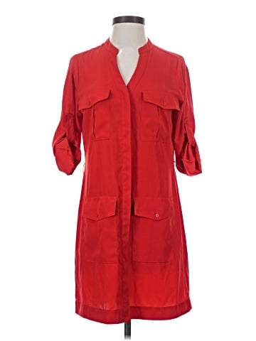 Express 3/4 Sleeve Button-Down Shirt (view 1)