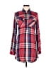 SO 100% Rayon Plaid Red Casual Dress Size M - photo 1
