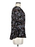 Fever 100% Rayon Black 3/4 Sleeve Blouse Size M - photo 4