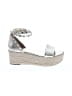 Marc Fisher Silver Gold Sandals Size 9 1/2 - photo 1