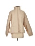 Fashion 100% Nylon Solid Tan Jacket Size S - photo 1