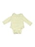 Amazon Essentials Stripes Green Yellow Long Sleeve Onesie 0-3 MO / 3 MO - photo 1