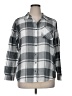 Vanilla Star Plaid Gray Long Sleeve Blouse Size XL - photo 1
