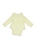Amazon Essentials Stripes Green Yellow Long Sleeve Onesie 0-3 MO / 3 MO - photo 2