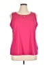 Quacker Factory Pink Sleeveless Top Size 1X - photo 1