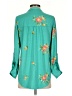 Fig and Flower Floral Teal 3/4 Sleeve Blouse Size S - photo 2