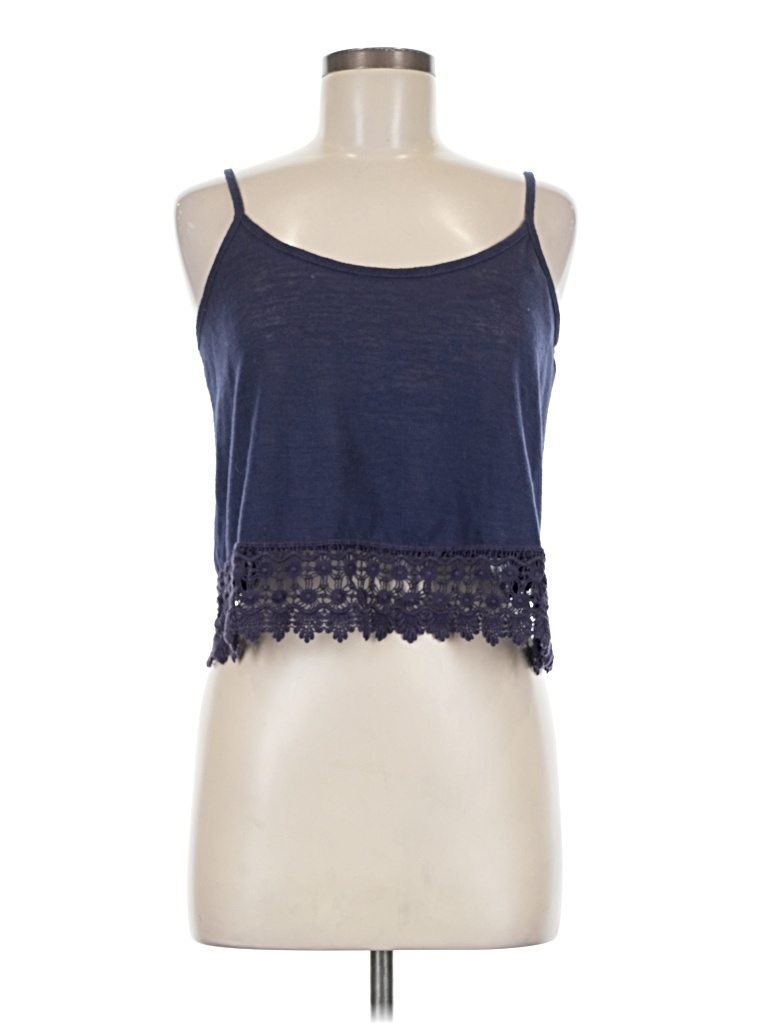 Pre-owned Forever 21 Sleeveless Top Blue Halter Neckline Tops