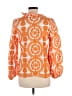 Ellison Orange 3/4 Sleeve Blouse Size M - photo 2