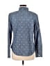 Gap 100% Cotton Polka Dots Blue Long Sleeve Button-Down Shirt Size M - photo 2