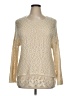 Venus 100% Acrylic Metallic Gold Pullover Sweater Size 14 - photo 1