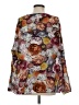 Acne Studios 100% Silk Floral Brown Burgundy Long Sleeve Silk Top Size EU 34 / US 4 - photo 2