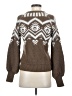 Francesca's Chevron-herringbone Brown Pullover Sweater Size S - photo 2