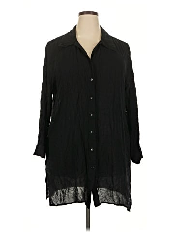 Elan 3/4 Sleeve Button-Down Shirt (view 1)