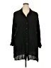 Elan Black 3/4 Sleeve Button-Down Shirt Size XXL (estimated) - photo 1