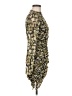 Zara Print Gold Cocktail Dress Size M - photo 4