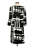 Ann Taylor 100% Polyester Graphic Black Casual Dress Size 4 - photo 2