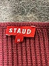 STAUD Burgundy Short Sleeve Top Size M - photo 7