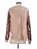 Phil Love Metallic Tan Brown Sweatshirt Size S - photo 2