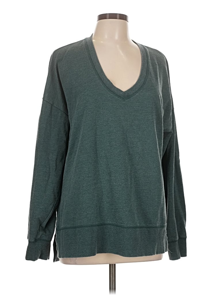 Pre-owned Z Supply Pullover Sweater In Teal