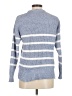 Time and Tru 100% Recycled Polyester Stripes Blue Pullover Sweater Size M - photo 2