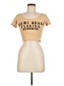 Miami Style Tan Short Sleeve Top Size M - photo 1