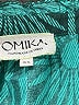 Omika 100% Cotton Teal Short Sleeve Blouse Size XS - photo 7
