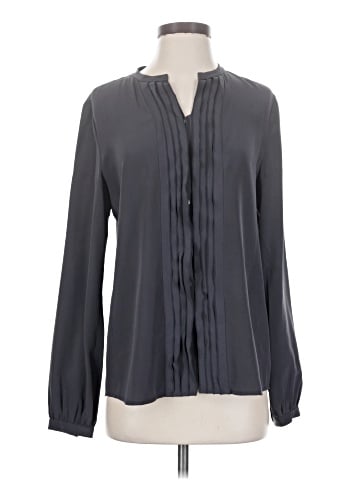 Classiques Entier Long Sleeve Silk Top (view 1)