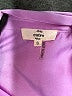 Entro 100% Polyester Purple Short Sleeve Blouse Size S - photo 7