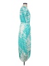 5/48 100% Polyester Tie-dye Teal Cocktail Dress Size XS - photo 4