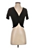 Zara Black Short Sleeve Top Size S - photo 1