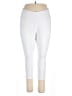 Roaman's 100% Cotton Solid White Casual Pants Size 18 (L) - photo 1