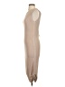 Blue Blush Solid Tan Casual Dress Size S - photo 5