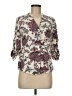 Miami 100% Rayon Paisley Ivory 3/4 Sleeve Blouse Size M - photo 1