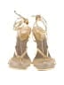 Schutz 100% Leather Gold Yellow Sandals Size 7 - photo 2