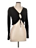 MNG Black Long Sleeve Top Size L - photo 1