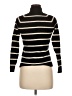 Joe Fresh 100% Cashmere Stripes Black Cashmere Pullover Sweater Size M - photo 2