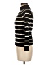 Joe Fresh 100% Cashmere Stripes Black Cashmere Pullover Sweater Size M - photo 5