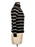 Joe Fresh 100% Cashmere Stripes Black Cashmere Pullover Sweater Size M - photo 4