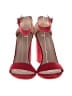 Yoki Color Block Red Sandals Size 8 1/2 - photo 2