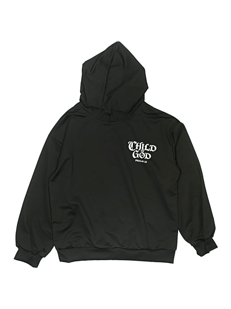 Pre-owned Unbranded Kids' Pullover Hoodie In Black